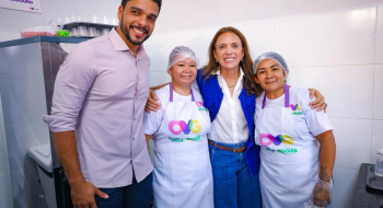 Gracinha Caiado inaugura primeiro Restaurante do Bem em Trindade